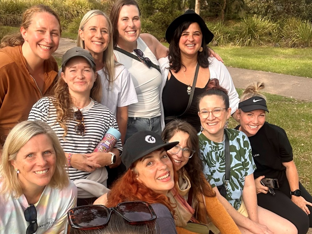 Heart First Founders members smiling together at a park gathering